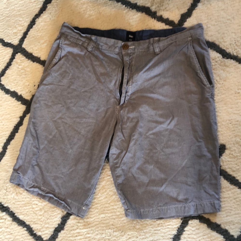 Men’s Cotton Shorts - Light Blue. Size 34.